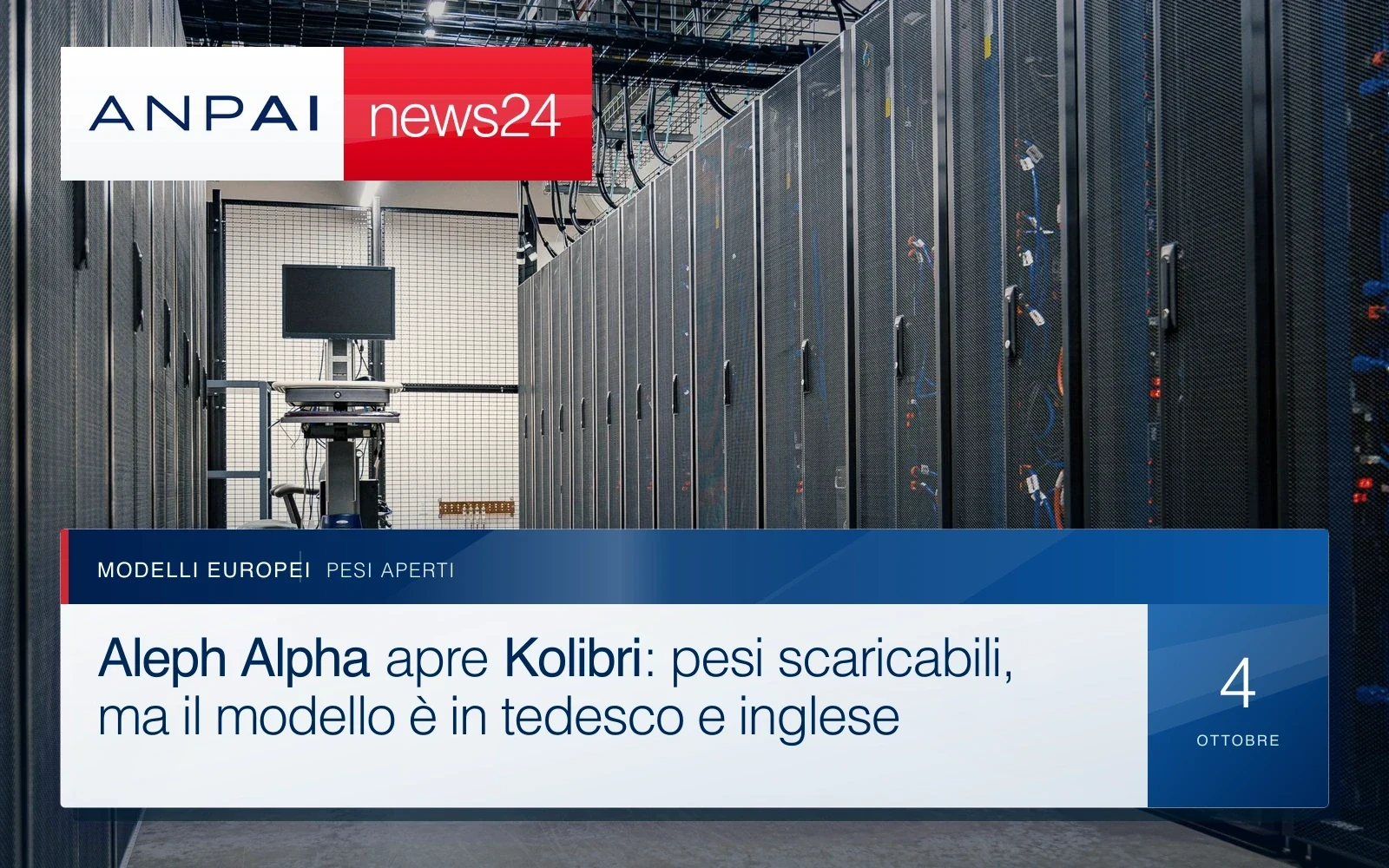 File di armadi server in una sala dati moderna.