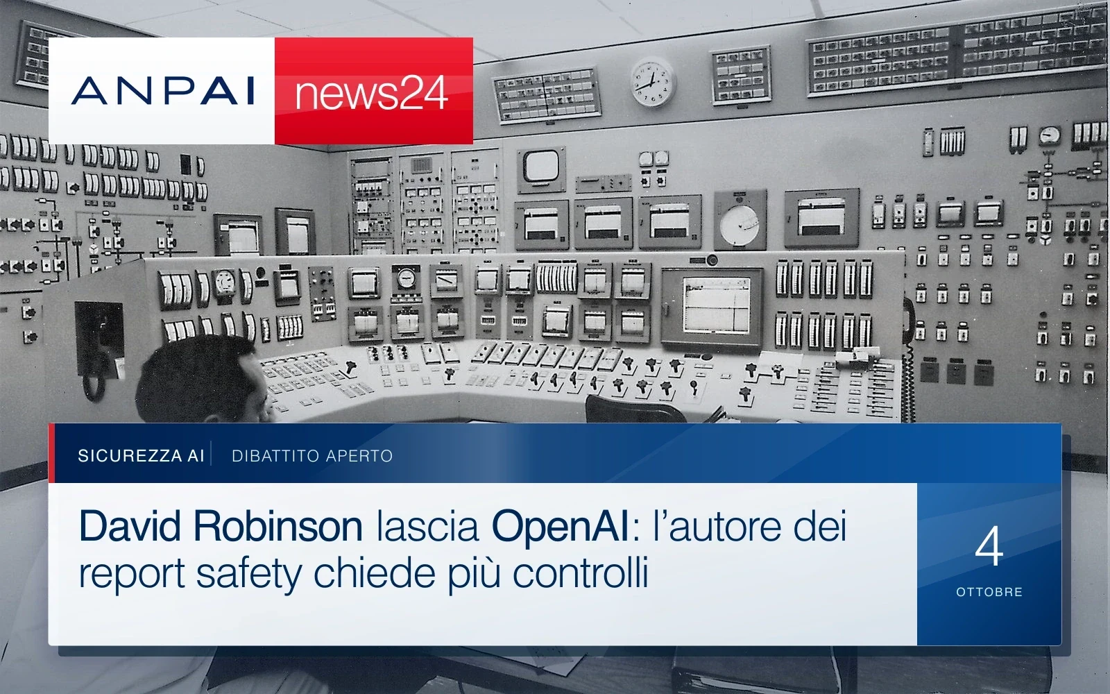 Un operatore controlla i pannelli della sala di controllo della centrale di San Onofre nel 1968.