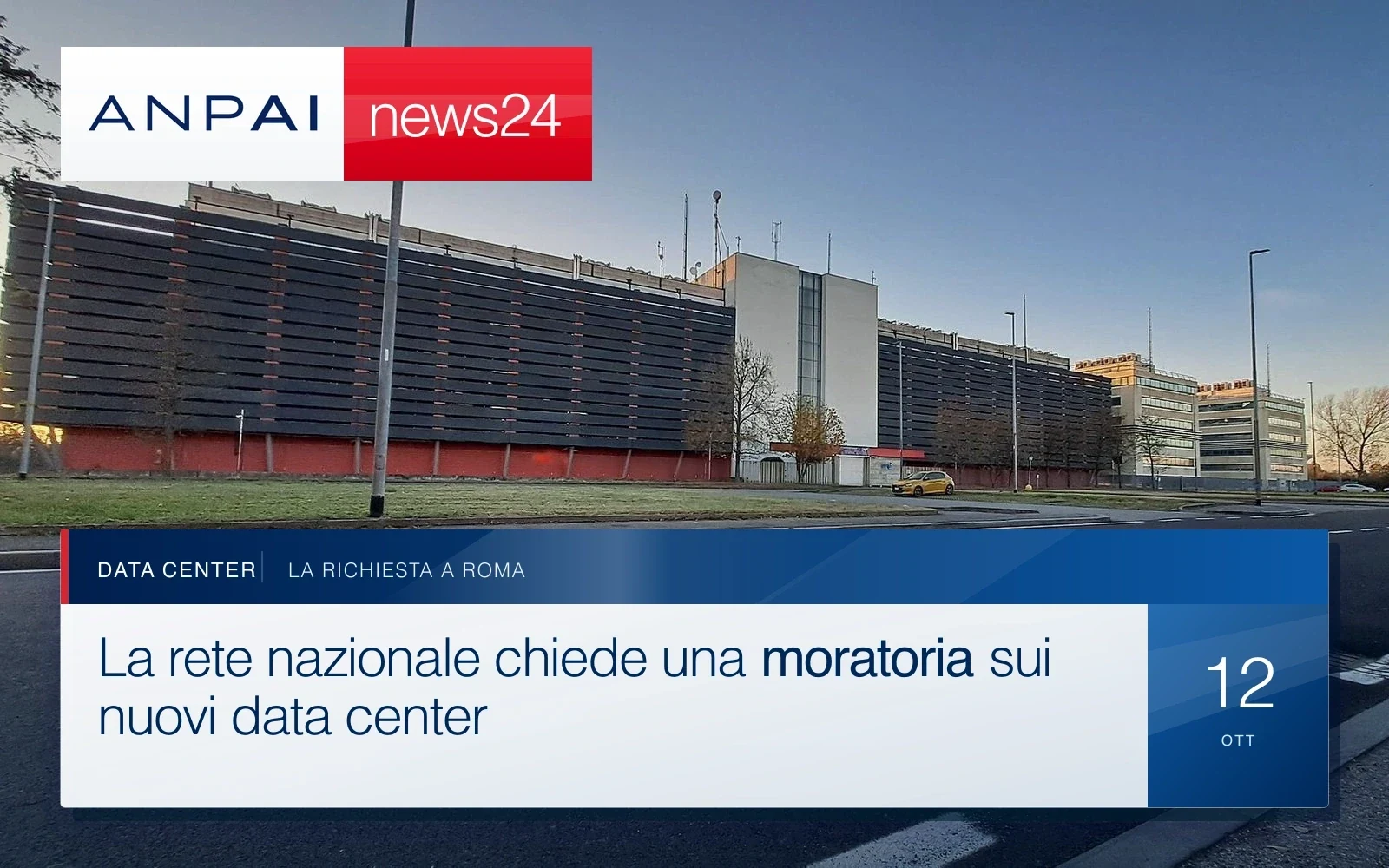 Edificio industriale di un centro dati a Settimo Milanese
